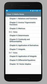 Class 12 Maths Notes screenshot 1