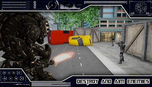US Police Robot Transform –Futuristic War Sim Game screenshot 4