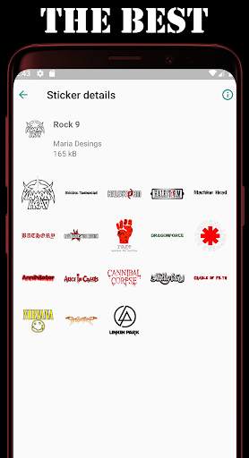 Wastickerapps Rock Metal screenshot 2