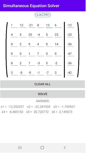 Simultaneous Equation Solver screenshot 6