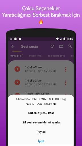 MP3 Kesici ve Zil Sesi Oluşturucu screenshot 6