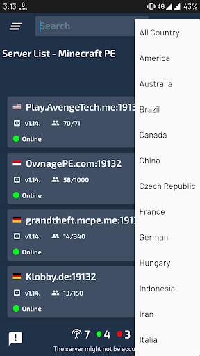 Server List - Minecraft PE screenshot 3