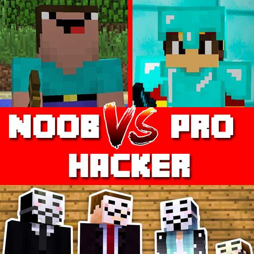 Noob vs Pro vs Hacker for Minecraft PE 1.0