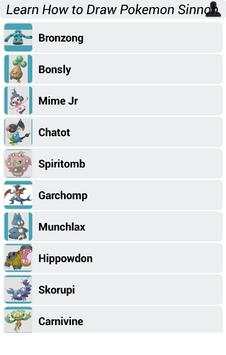 Learn How to Draw Pokemon Sinnoh screenshot 2