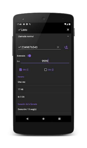 Auto rellamada screenshot 5