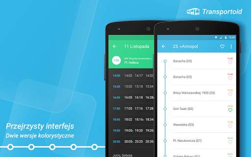 Transportoid  - rozkłady jazdy, wyszukiwarka trasy screenshot 8