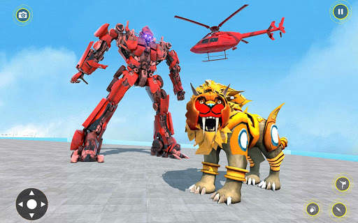 Lion Robot Transformation War: Car Robot Games screenshot 1