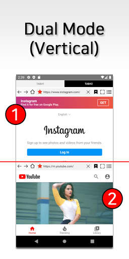 Dual Browser, Split Browser, Multi Browser screenshot 1