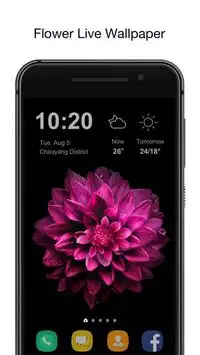 OS flower live wallpaper screenshot 2