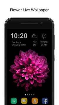 OS flower live wallpaper screenshot 2