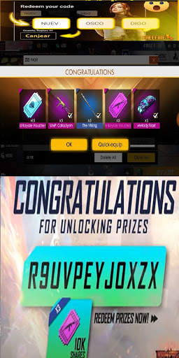 Free Redeem Code Fire screenshot 1