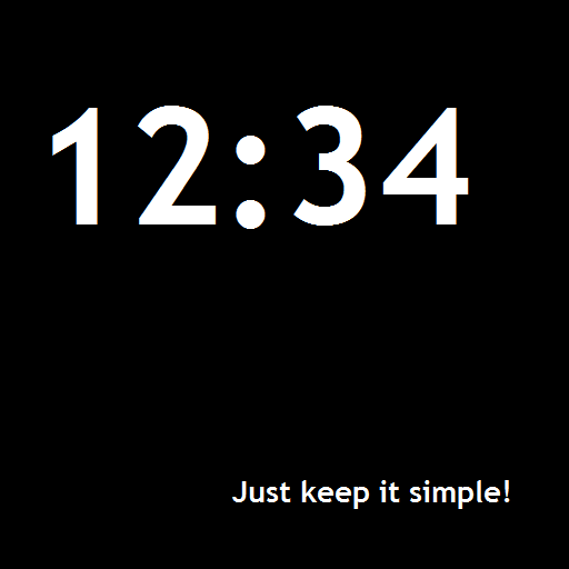 Minimalistic Clock Widget icon