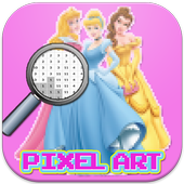 Coloring Princess Pixel Art icon