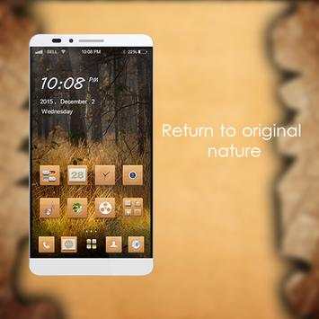 Wood grain them-ABC Launcher screenshot 5