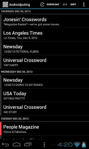 Daily Newspaper Crossword Puzzles screenshot 5