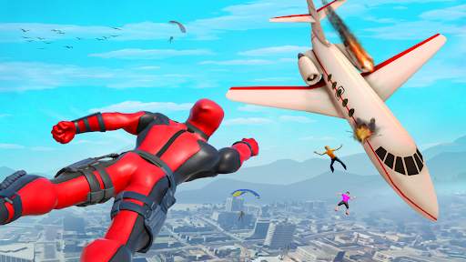 Flying Spider Hero: Rope Hero screenshot 4