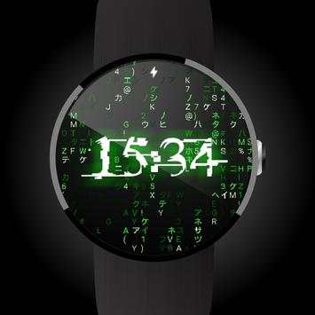Matrix face for Android Wear screenshot 1