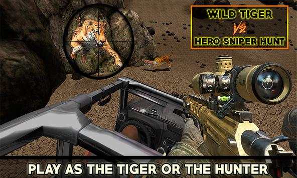 Wild Tiger Vs Hero Sniper Hunt screenshot 1