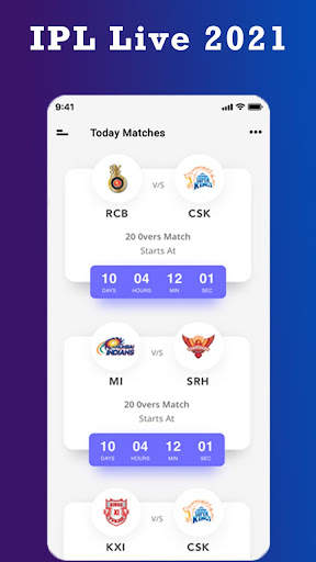 Live Cricket Score - Live Score For IPL 2021 screenshot 2