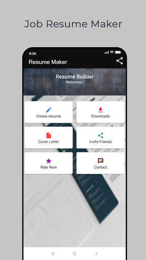 Job Resume Maker screenshot 1