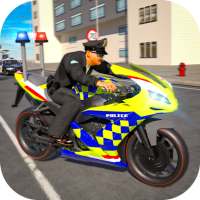 Police Bike Stunt Race Game logo