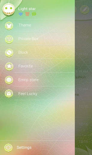 (FREE) GO SMS PRO LEAVES THEME स्क्रीनशॉट 5