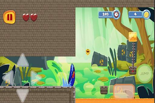 super jungle hedgehog run - adventure game screenshot 2