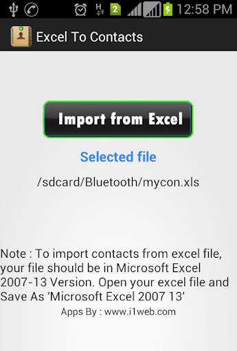 Import Export Contacts скриншот 4
