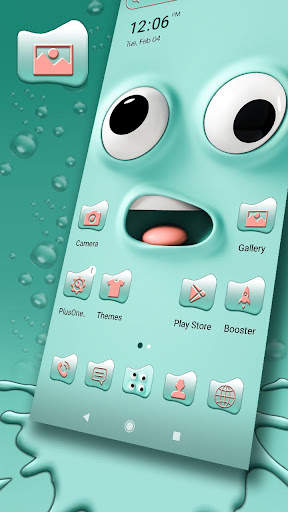 Cartoon Face Cute Theme screenshot 1