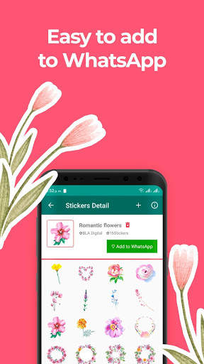 WAStickerApps Flowers for WhatsApp 2020 screenshot 2