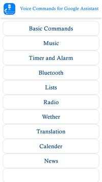 Ok Google Voice Commands for Google Assistant screenshot 1