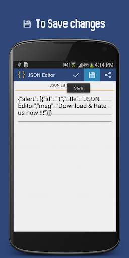 JSON Editor 6 تصوير الشاشة
