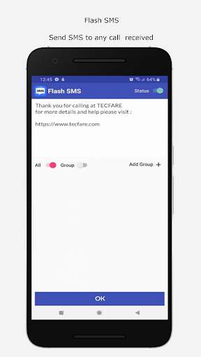 Flash SMS screenshot 1