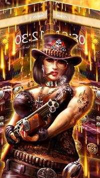Sexy Lady Warrior Launcher Theme screenshot 4