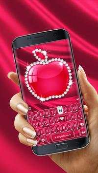 Red Apple Diamond Free Theme for PhoneX OS11 screenshot 2