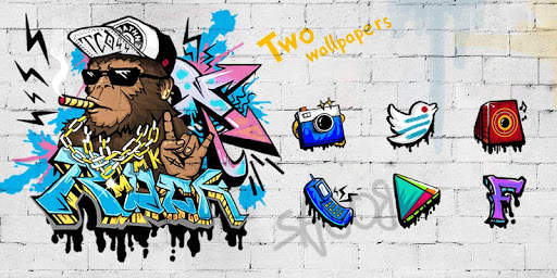 Rock Graffiti GOLauncher Theme screenshot 5