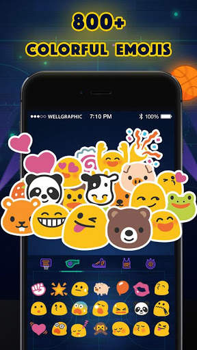 Color Keyboard Theme - Slam Jam Emoji & Gif screenshot 2