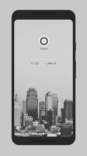 Achromatic KWGT screenshot 3
