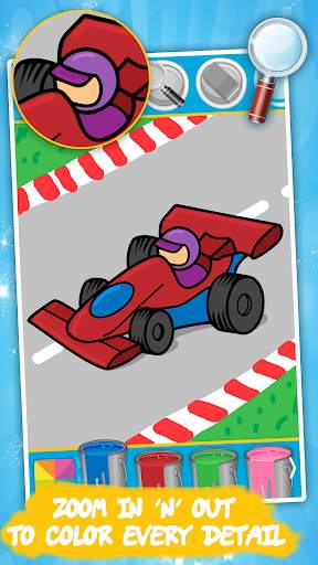 Cars coloring pages for kids screenshot 1