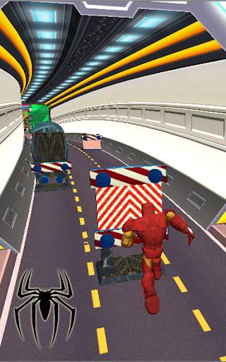 Spider Hero Dash Adventure - Iron Subway Rush screenshot 5