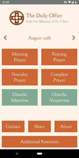 Morning and Evening Prayer / Mission of St. Clare 1 تصوير الشاشة