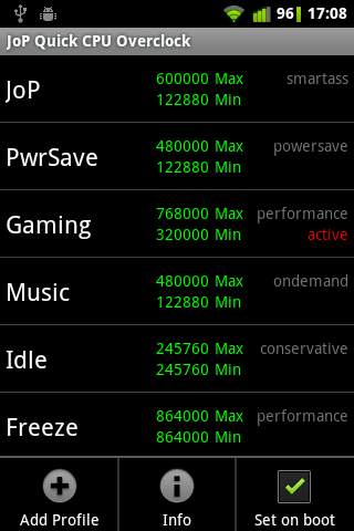 Quick CPU Overclock Lite screenshot 2