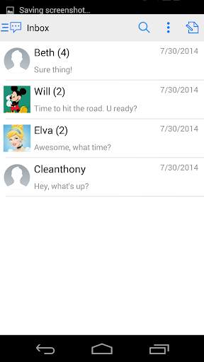 Handcent 6 Skin iOS7 screenshot 1