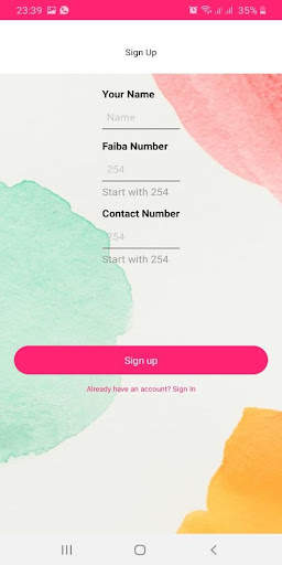 Faiba 4g CompNet selfcare APP screenshot 2