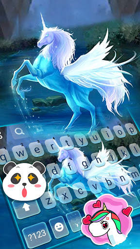 Dreamy Pegasus Keyboard Background screenshot 3