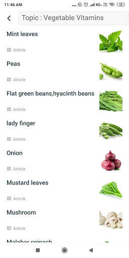 Fruits Vitamins & Vegetables Vitamins screenshot 2