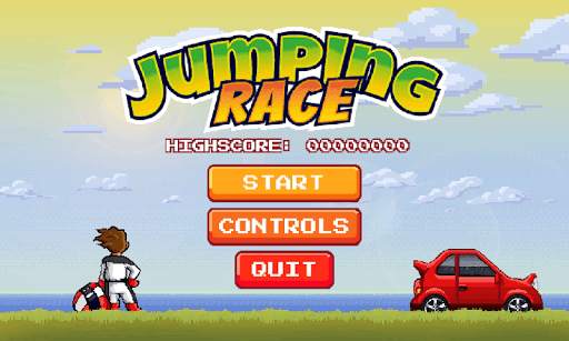 Jumping Race - Retro Game Car Racing screenshot 9