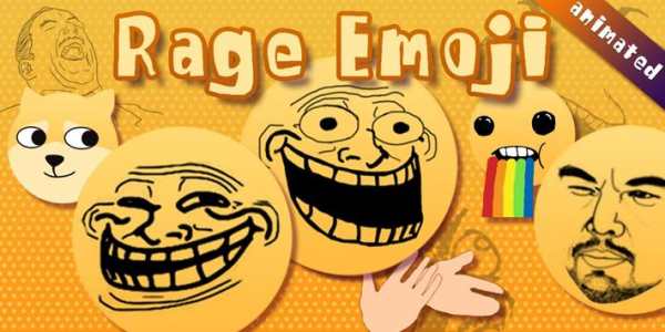 GO Keyboard Sticker Rage Emoji скриншот 2