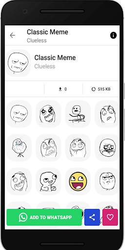 Wastickerapps for Whatsapp: Stickers & Memes. screenshot 5