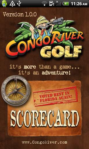 Congo River Golf Scorecard App screenshot 1